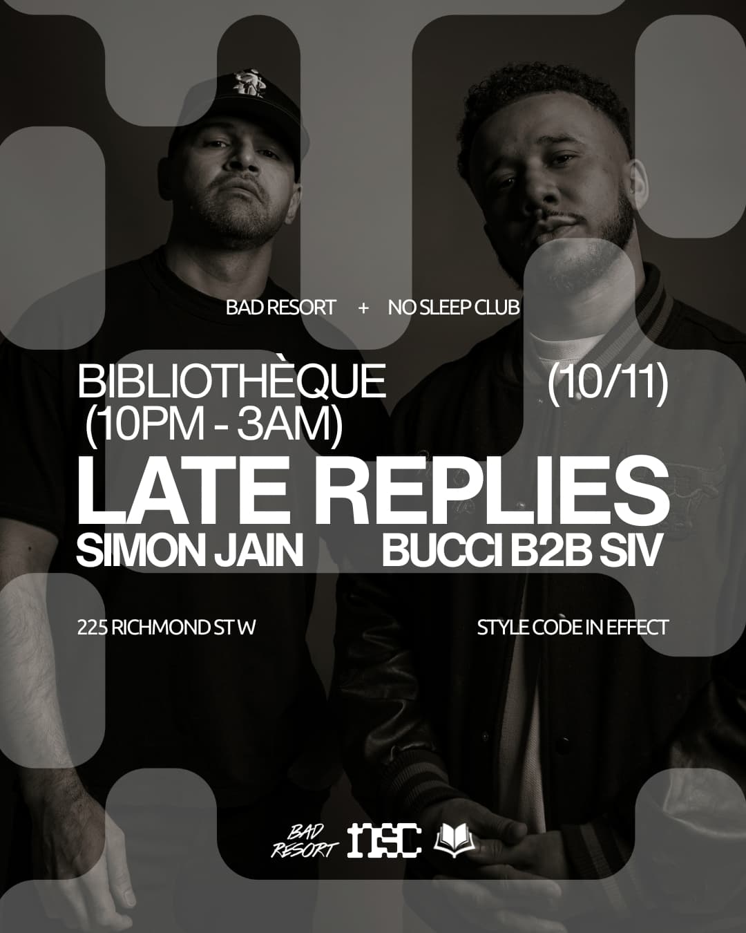 LATE REPLIES @ BIBLIOTHÈQUE