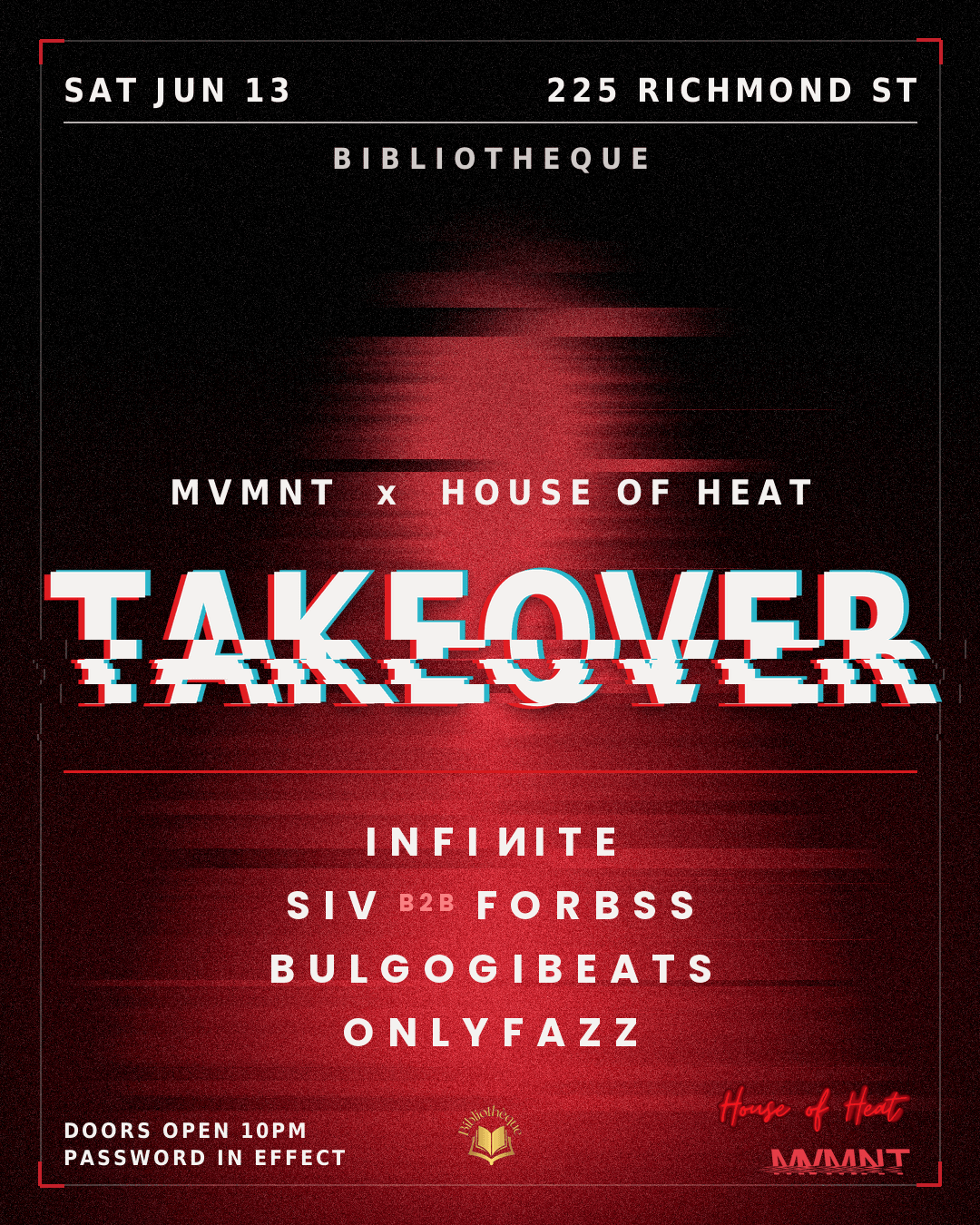 House of Heat x MVMNT: Bibliotheque Takeover II